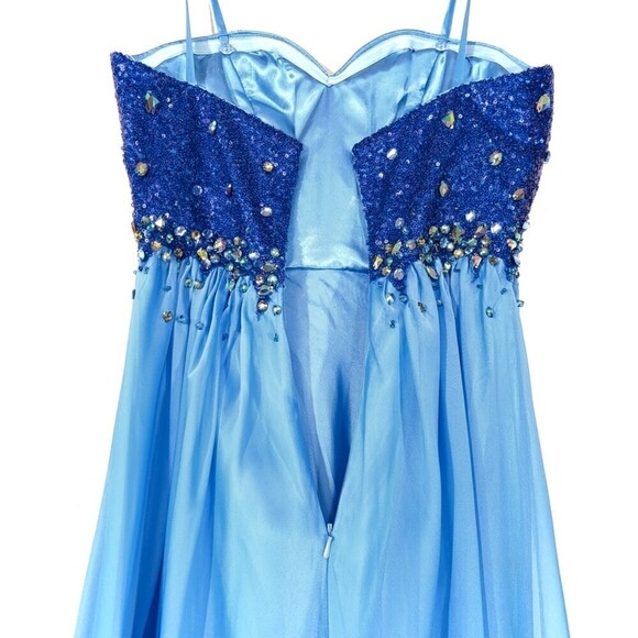 LA FEMME 18767 Jeweled Embellished Convertible Strapless Gown Prom Maxi Dress 2 - Picture 13 of 15